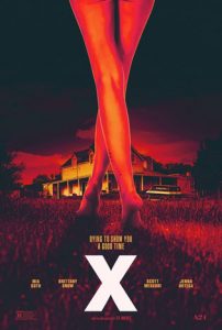 X movie (2022) poster