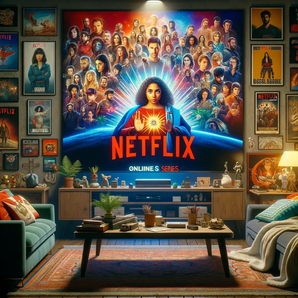 Popularity of online series and success of Netflix